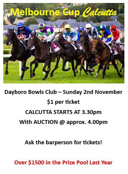 Dayboro’s Biggest and Longest Standing Calcutta!