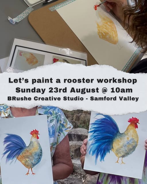 Painting Roosters in Watercolour - Workshop
