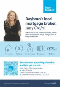 Amy Crofts Dayboro's local morgage broker.