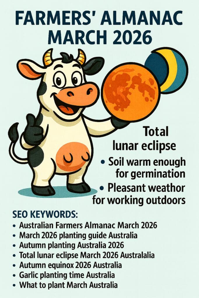 A cartoon cow is holding the moon in its hand