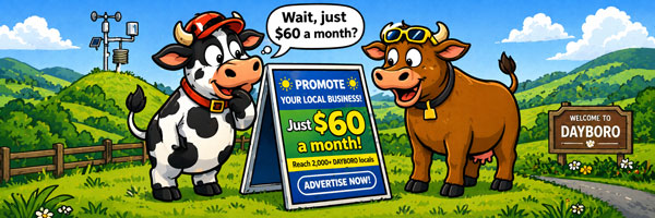 Advertise at Dayboro.au For only $60pm