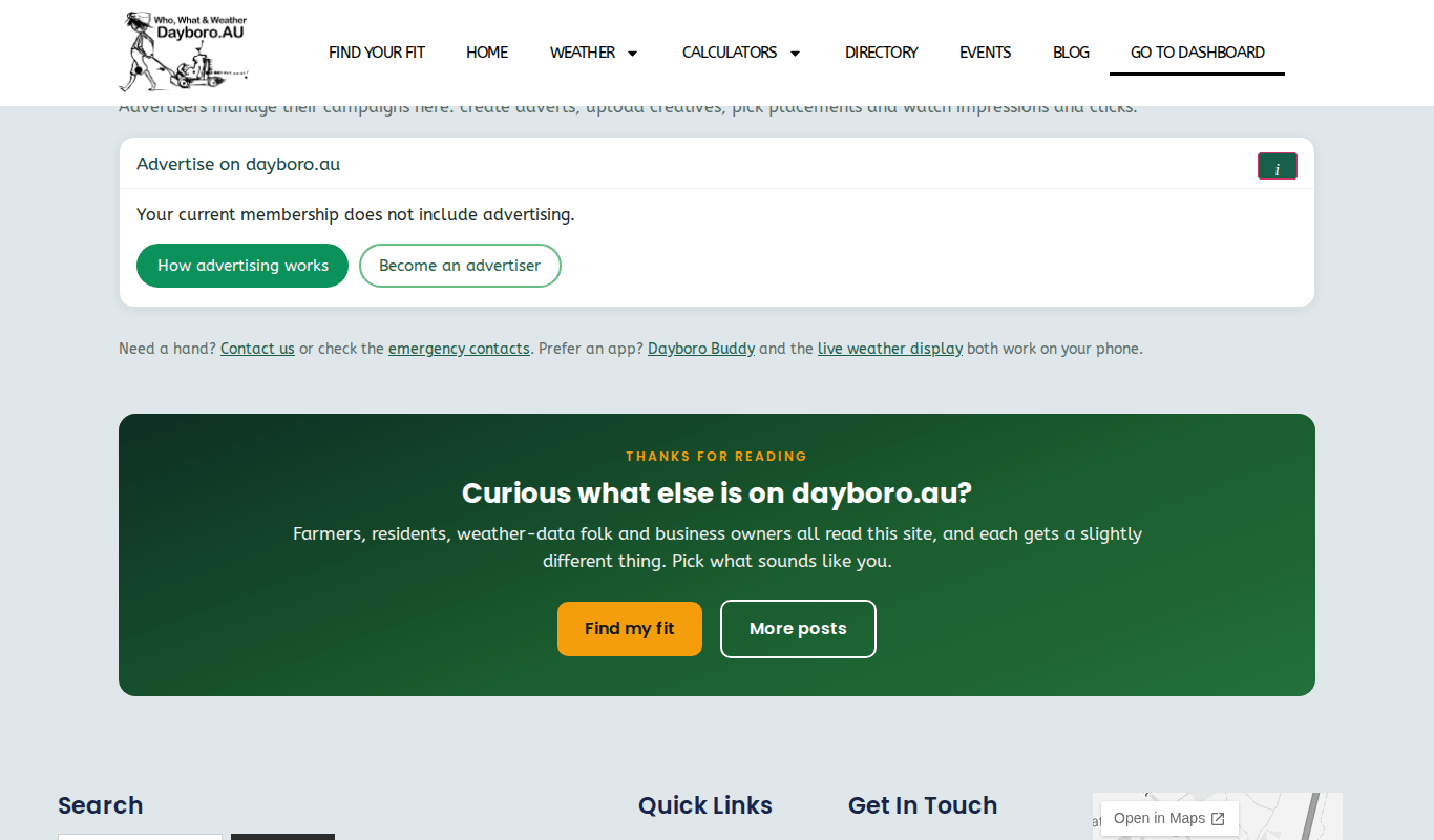 The Adverts tab with How advertising works and Become an advertiser buttons